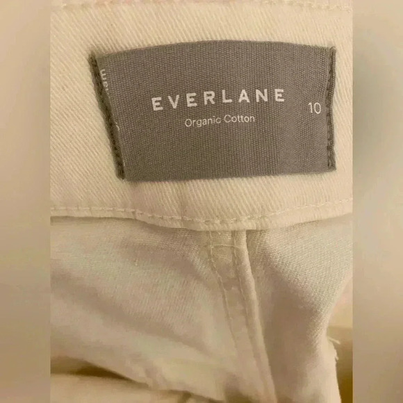 Everlane NWT Womens Organic Cotton straight Leg Pants in Bone Size 10 - Picture 7 of 10